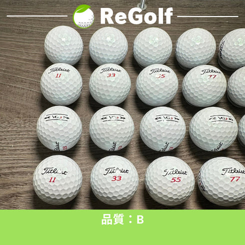 【中古】 ロストボール タイトリスト VG3 ホワイト 2022年モデル 20球 Bランク ゴルフボール リゴルフ
